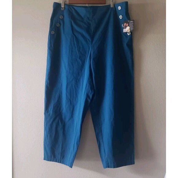 Women's House of Aama High Elastic Waist Pants Target BHM - Blue XXL - Picture 3 of 16